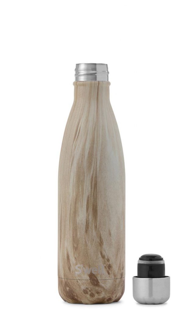 S'well 9 oz Stainless Steel Water Bottle-Blonde Wood