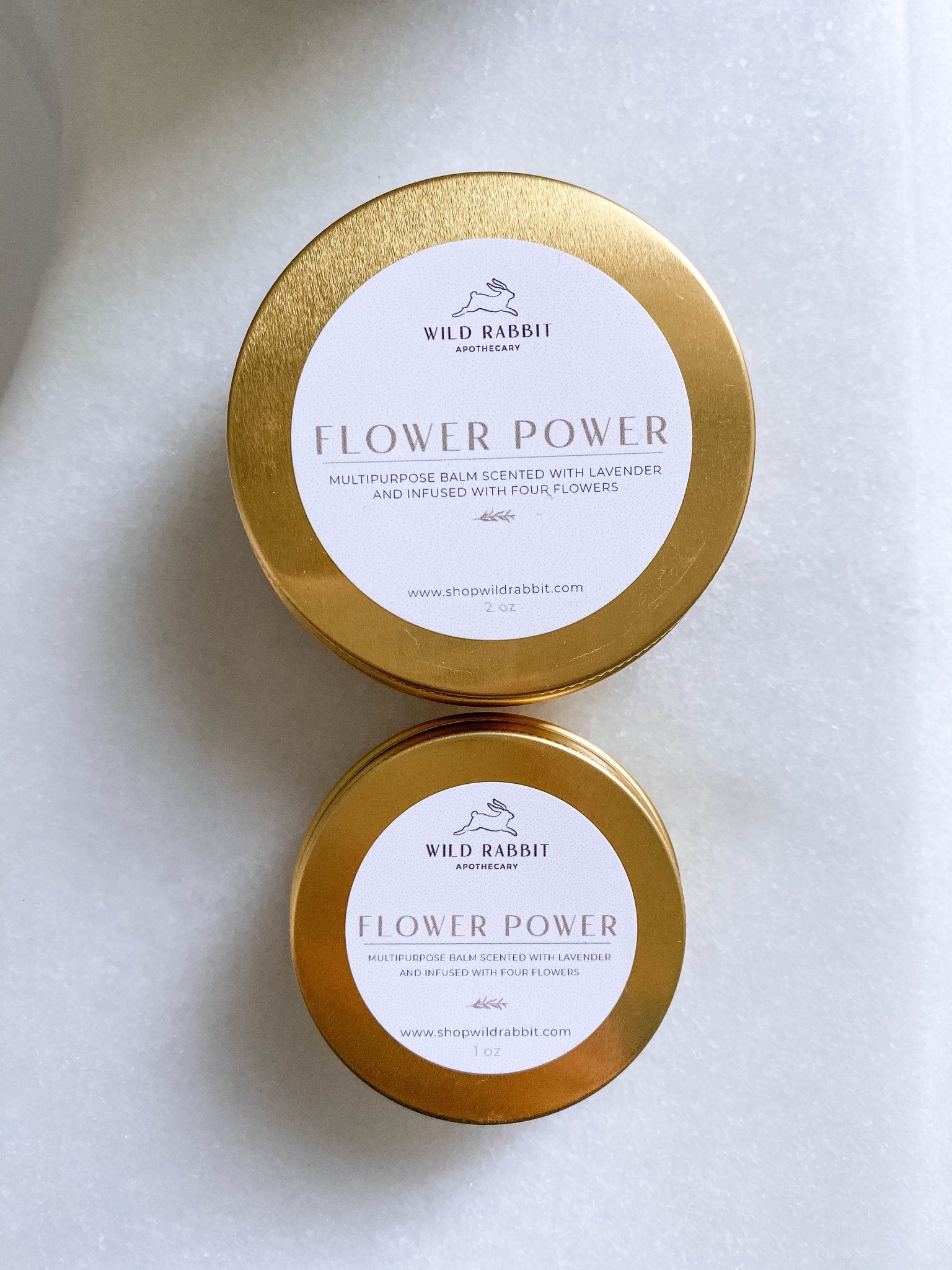 Wild Rabbit Flower Power Balm: Multipurpose Herbal Balm Scented with Lavender and Infused with Flowers