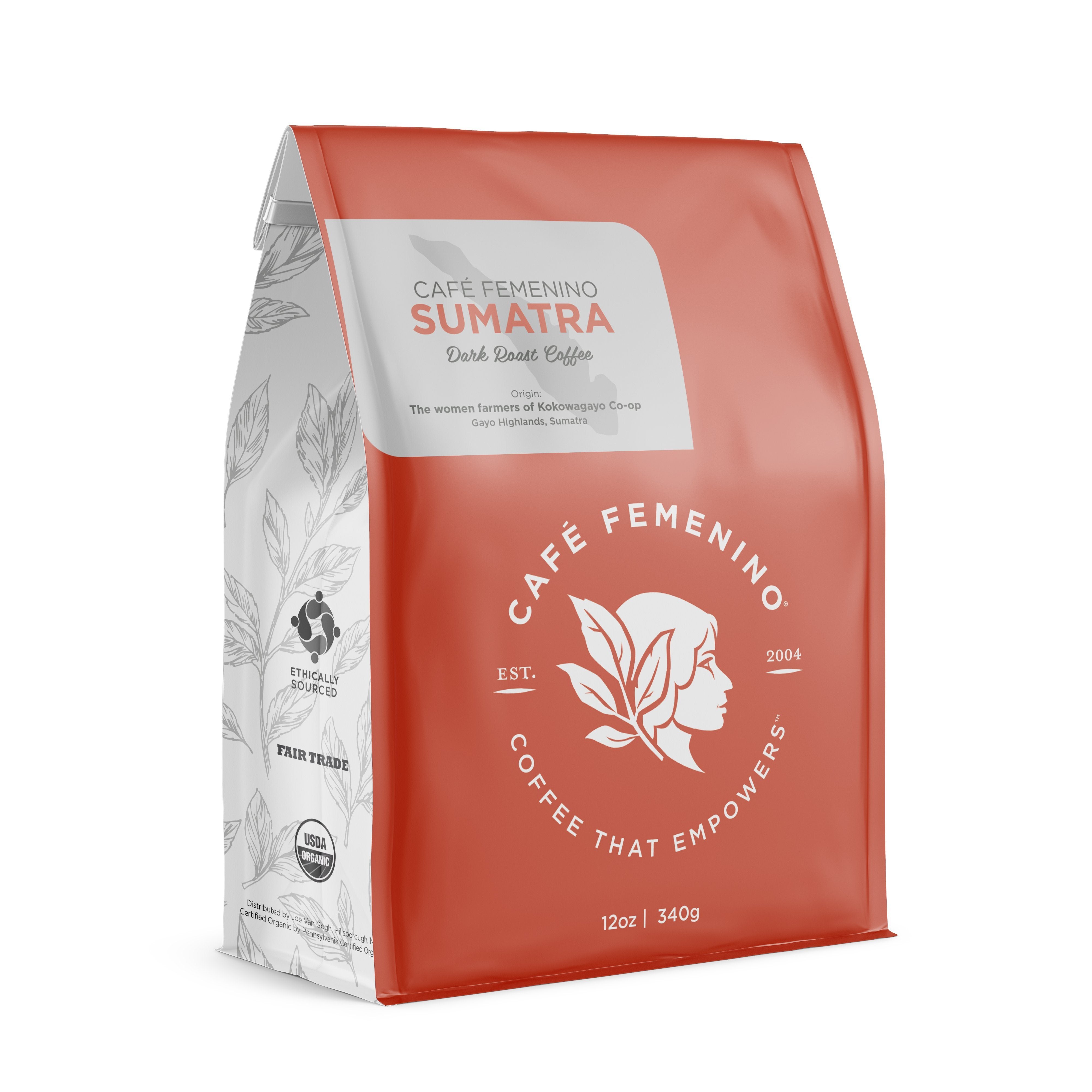 Café Femenino Organic Sumatra Gayo Highlands | Whole Bean Coffee or Ground